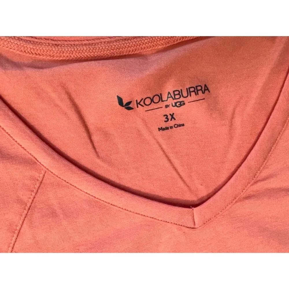 Koolaburra by UGG Jersey Short Sleeve Tunic Faded Rust Plus Size 3X NWOT - Picture 6 of 10